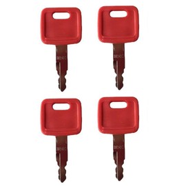 4 Pack Ignition Switch Keys, AT194969 AT147803 H800 Heavy Equipment Ignition Key Replacement for John Deere Hitachi Excavator