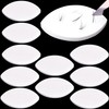 Isslly 10 Pcs White Lash Sponge for Practice, Eye Shaped