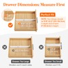Lifewit 4 Pack Drawer Dividers Plastic 4" High, 14-23" Adjustable