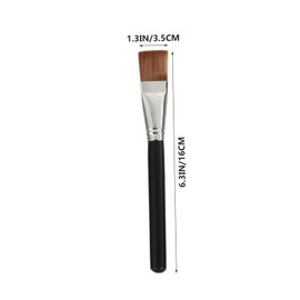 Baluue 4pcs Portable Makeup Brushes for Foundation and Concealer Comfortable Cosmetic Tools Thickened Tubes for Women Makeup Application Black