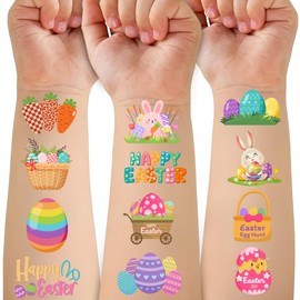 50 PCS Easter Day Temporary Tattoos For Kids Party Favors