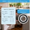 MDS62058301 4280EN4001G 4280EN4001F Tub Washer Bearing Seal Kit