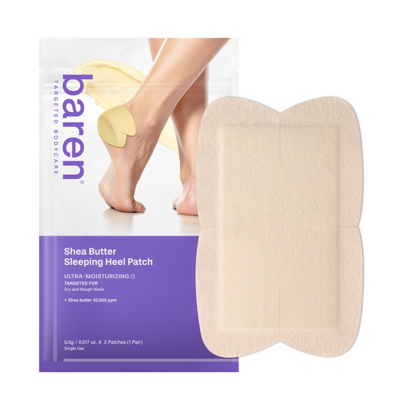 baren Shea Butter Sleeping Heel Patch 2P - baren Shea