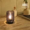 LUSHARBOR Battery Operated Lamp with Timer, Small Decorative Table Lamp