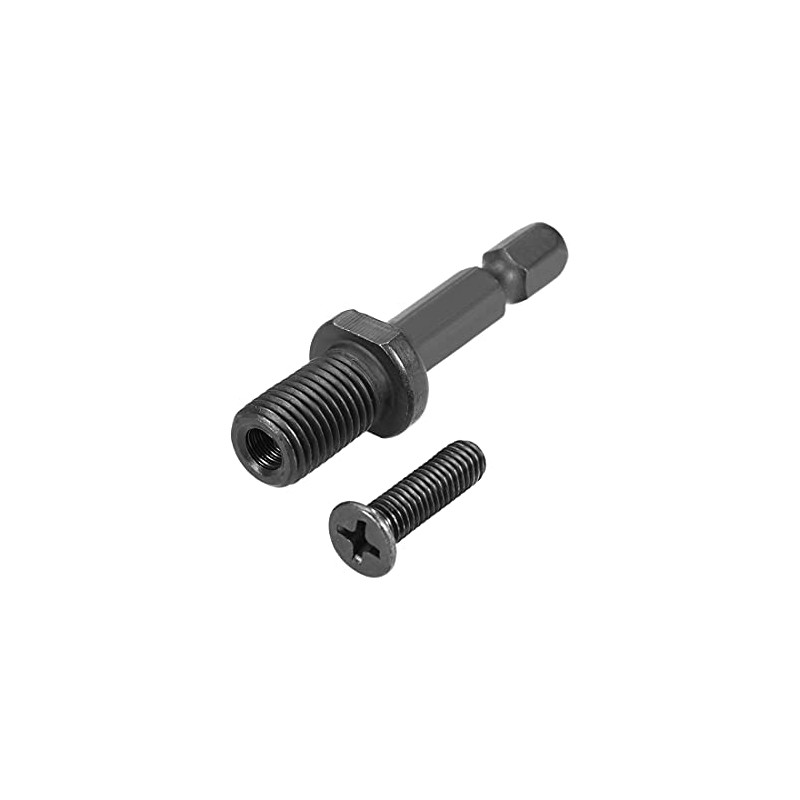 sourcing map 3/8"-24UNF Drill Chuck Adapter, Keyless Drill Chuck Adapter