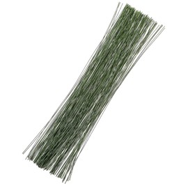 200PCS Floral Wire Stems Green 26 Gauge Floral Stem Wire Diameter 0.02in Craft Flower Wire Florist Wire for Flower Arrangement Supplies Crafts Bouquet Stem Wreath Making (14 Inch)