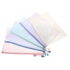 Angoily 3sets Mesh Zipper Pouches File Storage Bags Zip Pouches