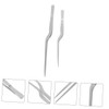 Zerodeko 2pcs Stainless Steel Cooking Tweezers Ergonomic Fish Bone Removers