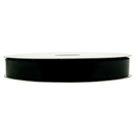 Lassos Boutique 7/8" x 100 Yard Single Faced Inch Satin Ribbon Art Sewing Party Favor Gift Christmas Birthday Ribbon (Black)