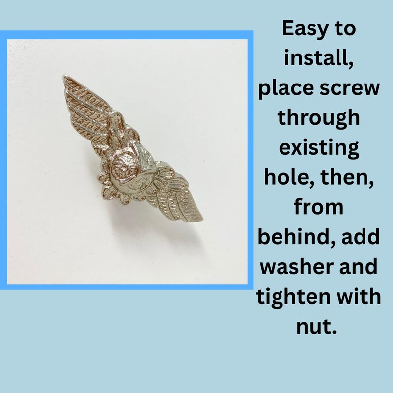 Silver Animal Metal Drawer Pulls Knobs Cupboard Bedroom Kitchen Upcycle