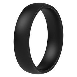 ThunderFit Silicone Rings for Him and Her, Rubber Engagement Bands Unisex, 1.7mm Thick Minimalist Rubber Engagement Rings, Standard