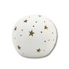Ceramic LED Ball with Stars White 18 x 16 cm