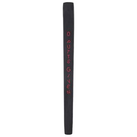 Studio Crafted 0 Putts Given Pistolini Style Golf Putter Grip Tamaño mediano para hombres y mujeres (negro/rojo)