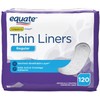 Equate Thin Liners Pantiliners, Regular, 120 Count
