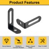 sourcing map 10Pcs L-Shaped Brackets Corner Brace, 1.5"x0.94"x0.47" Corner Bracket