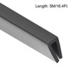 uxcell Edge Trim U Seal Extrusion, Silicone Black U Channel