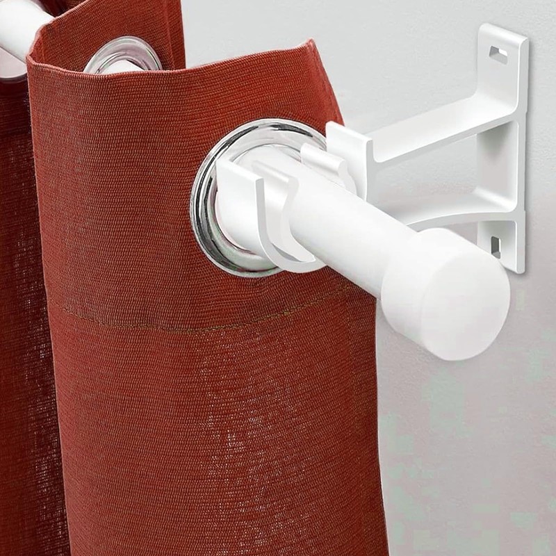 Curtain Rod Bracket, Heavy Duty Curtain Rod Holders White Curtain