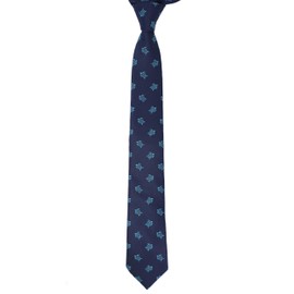 MENDEPOT - Corbata de microfibra jacquard con patrón de tortuga de mar, color azul