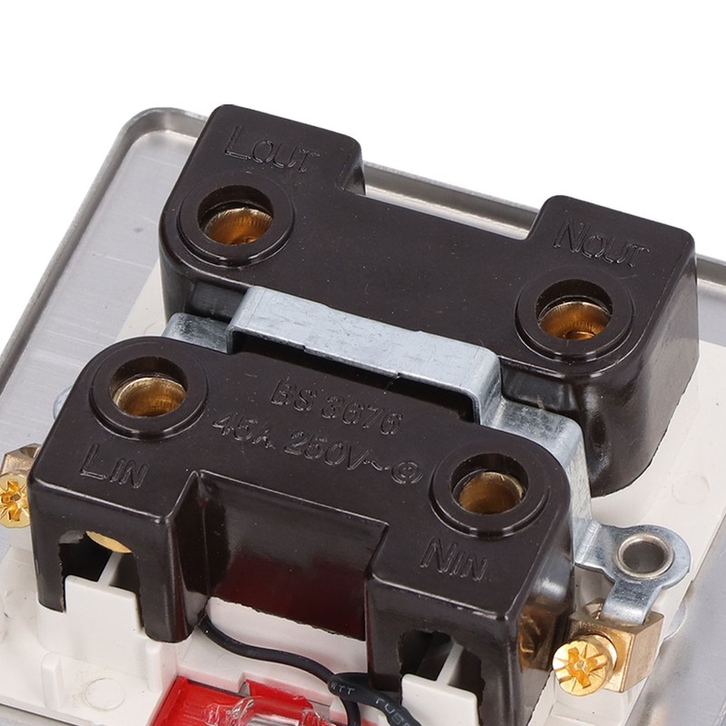 Wall Plate Switch Double Inlet Outlet 45A Air Conditioning Panel