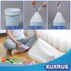 XUXRUS 8L Bin Liners with Drawstring Rubbish Bags Small Handles