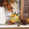 Northlight 7" Orange Welcome Harvest Pumpkin Fall Tabletop Decoration