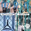 Sumgoo Bag Hook for Fence, Aluminum Alloy Carabiner Strap for