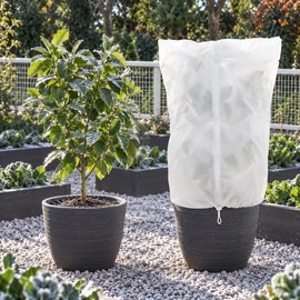 Winter Plant Cover Freeze Protection Bag – Reusable Frost Cloth with Zipper and Drawstring for Fruit Trees, Shrubs, Seedlings and Potted Plants