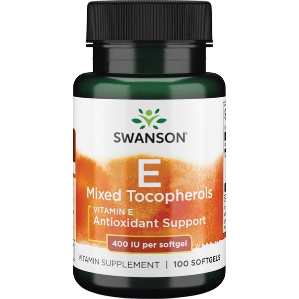 Swanson Vitamin E Mixed Tocopherols 400 Iu (268 Milligrams) 100 Sgels
