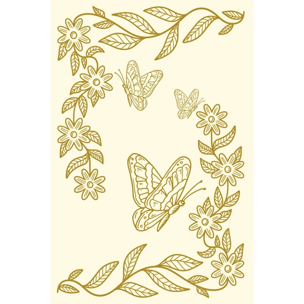 Garden of Butterflies Journal: Blank Lined, 203 pages waiting to