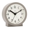 Acctim Gaby Small Analogue Contemporary Beside Alarm Clock Mocha