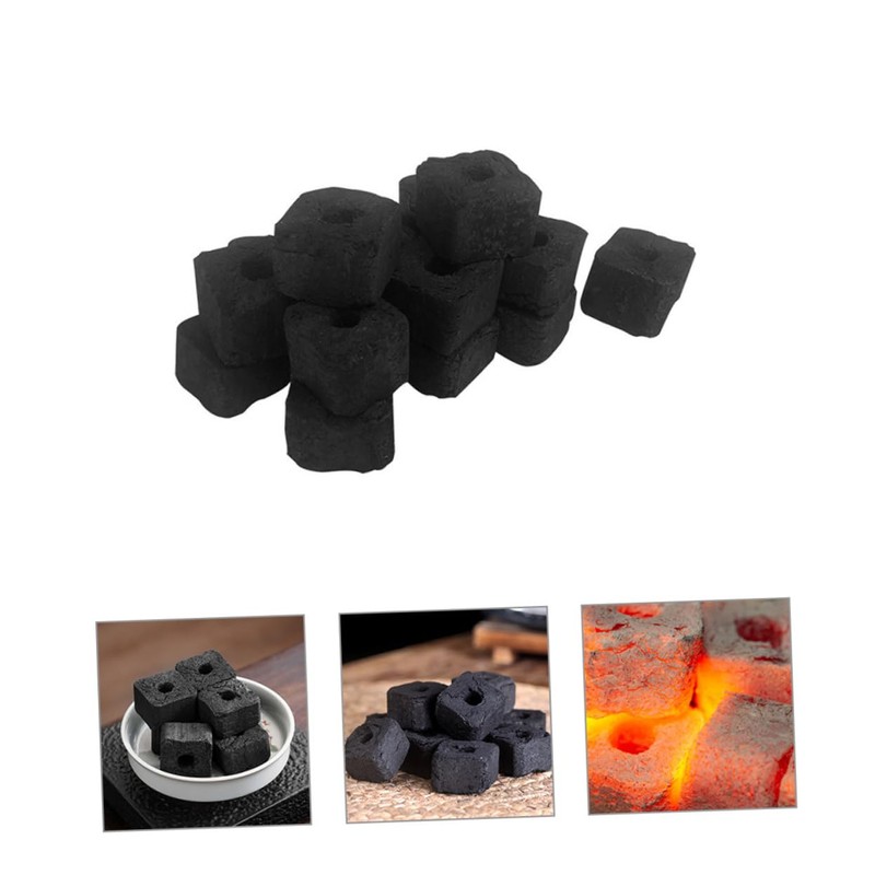 Kisangel 1bag Fireplace Charcoal Tablets Multi-Functional Bamboo Charcoal for Camping