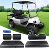 LEAPGOMAX Waterproof Front & Rear Golf Cart Seat Covers for