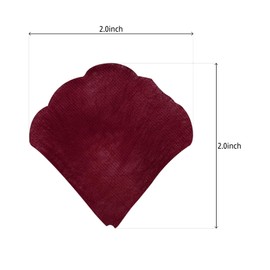 JHFGJGH 500 Pcs Exquisite Dark Red Rose Petals, Artificial Flower Petals for Weddings,Events Deco