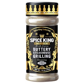 Spice King Buttery Steakhouse Grilling Seasoning - 1.8 Oz Shaker Bottle - Gourmet Steak Seasoning for Grilling - Use as Garlic Butter Seasoning for Meat Rubs & Baking