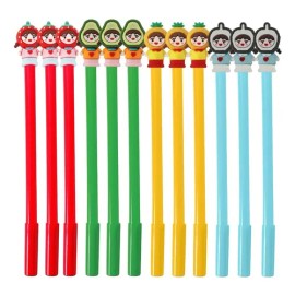 Set De 12 Plumas Kawaii Modelos Cute Tinta De Gel Mayoreo