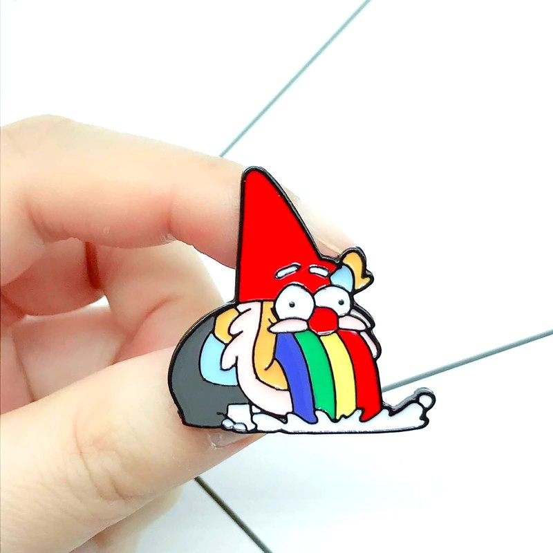 Lukgelyum - Broche de Navidad con diseño de dibujos animados
