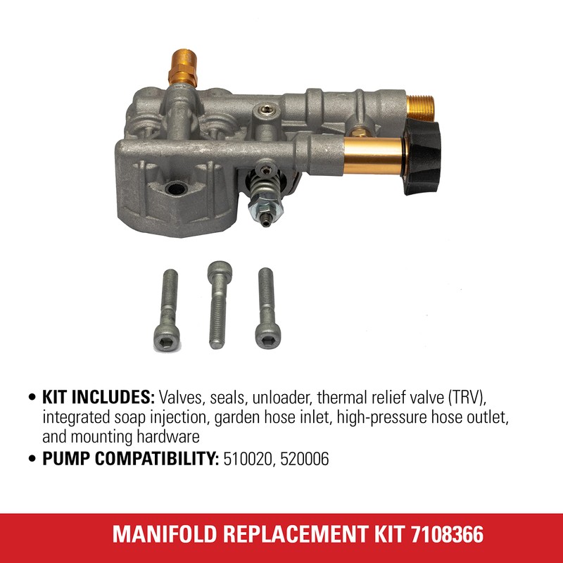 Simpson Cleaning 7108366 Manifold Replacement Kit for OEM Technologies 510020