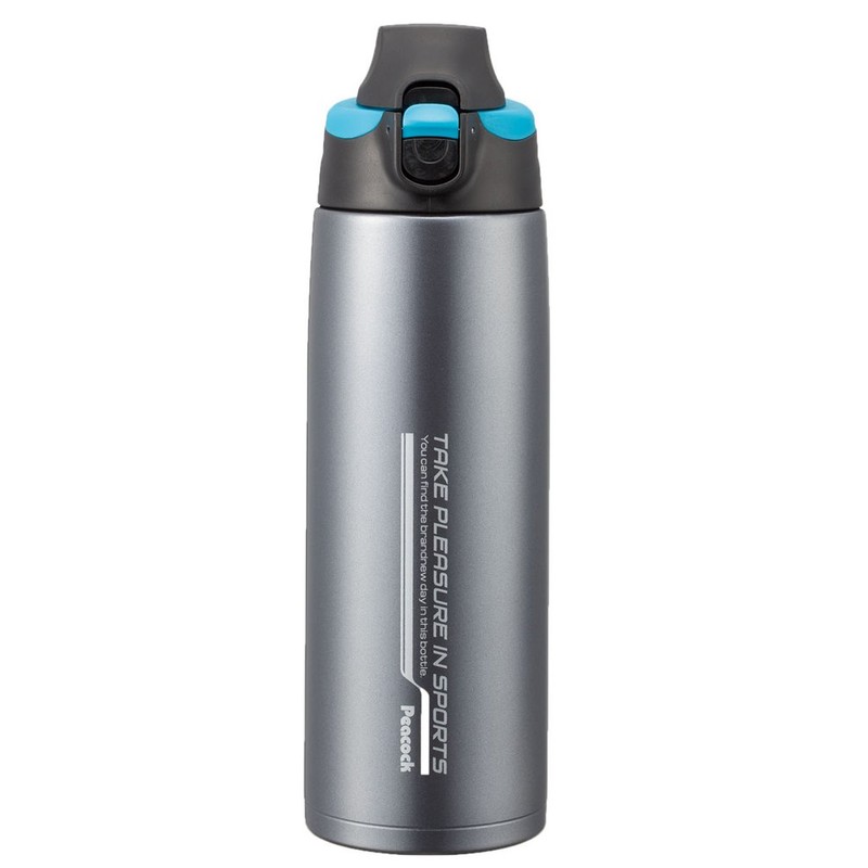 Peacock ADZ-F100(A) Stainless Steel Bottle, Straight Drink Type, With Pouch,