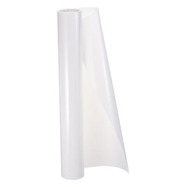 HARFINGTON HTV Heat Transfer Vinyl 11.8" x 5ft Roll PU Bright White Iron on Vinyl for All Cutter Machine, Easy to Cut & Weed