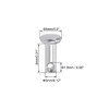 sourcing map Single Hole Clevis Pins - 3mm X 8mm