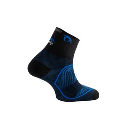Lurbel Unisex Race Blue Socks, Black/Royal Blue