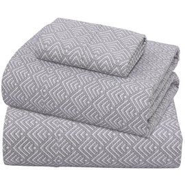 ZOYER 100% Cotton Sheets - Cooling & Crisp Twin Size Percale Sheets Sets, 16" Deep Pockets Bed Set, Lightweight & Breathable, Durable, 3 Pieces, Diamond Box