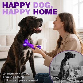 Tough Dog Toys for Aggressive Chewers: Bacon Flavored Indestructible Dog Toy for Large Dogs, Aggressive Chew Toys for Large Breed, Keeps Dogs Busy