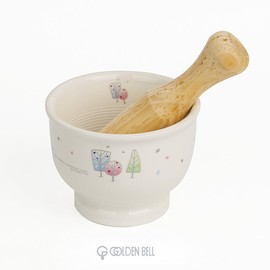 Golden Bell Ice Cream Ceramic Mortar / 골든벨 아이스크림 도자기 절구통