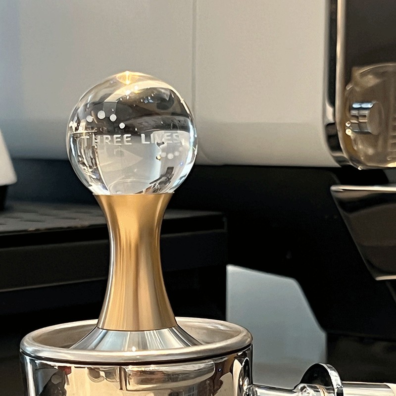 Coffee Tamper Food Grade Stainless Steel Crystal Ball Coffee Powder