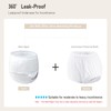 2PCS Carer Adult Diaper Covers for Incontinence Noiseless Reusable Waterproof