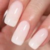 AILLSA Esmalte de uñas de gel blanco lechoso, jalea translúcida