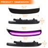 FetonAuto Dynamic Pink Purple LED Side Marker Lights for Dodge