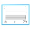 Toccata Method® Musical Music Magnetic Dry Erase Board Single Staff