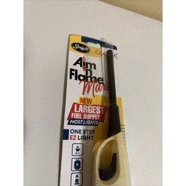 Scripto Aim N Flame Max Ez Light Tan/yellow Lighter